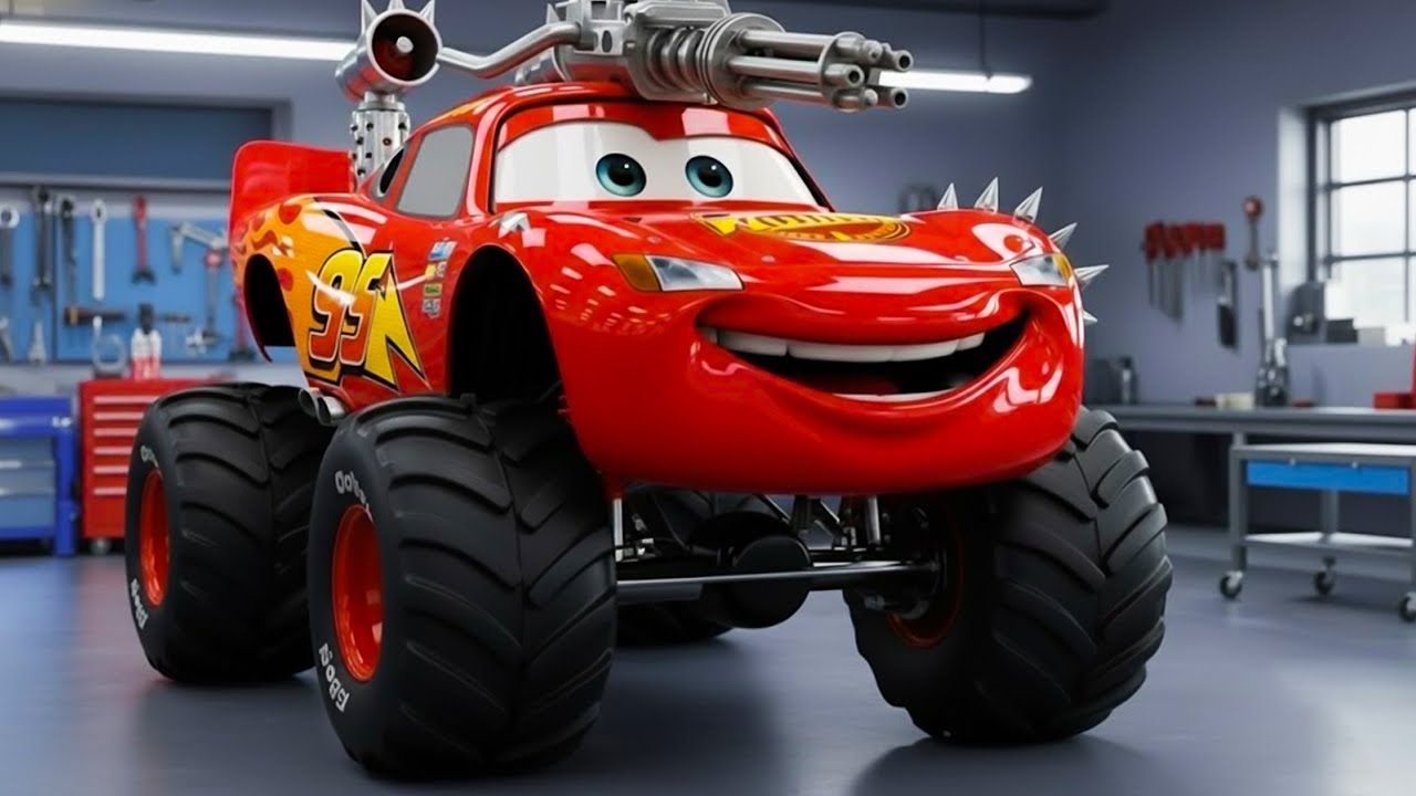 Monster Truck McQueen vs Raptor Racer – The Ultimate Track Showdown | Ai Cat Story