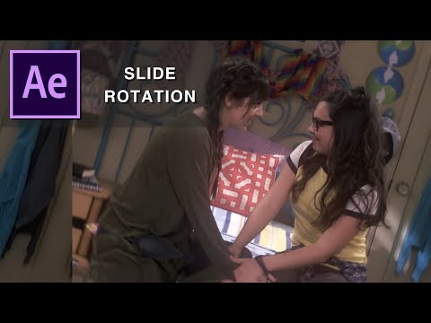 slide rotation transition | after effects tutorial
