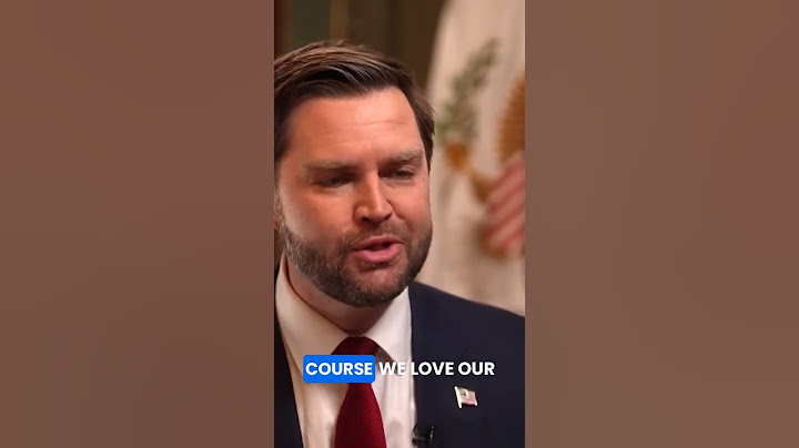 Vice President JD Vance's first interview