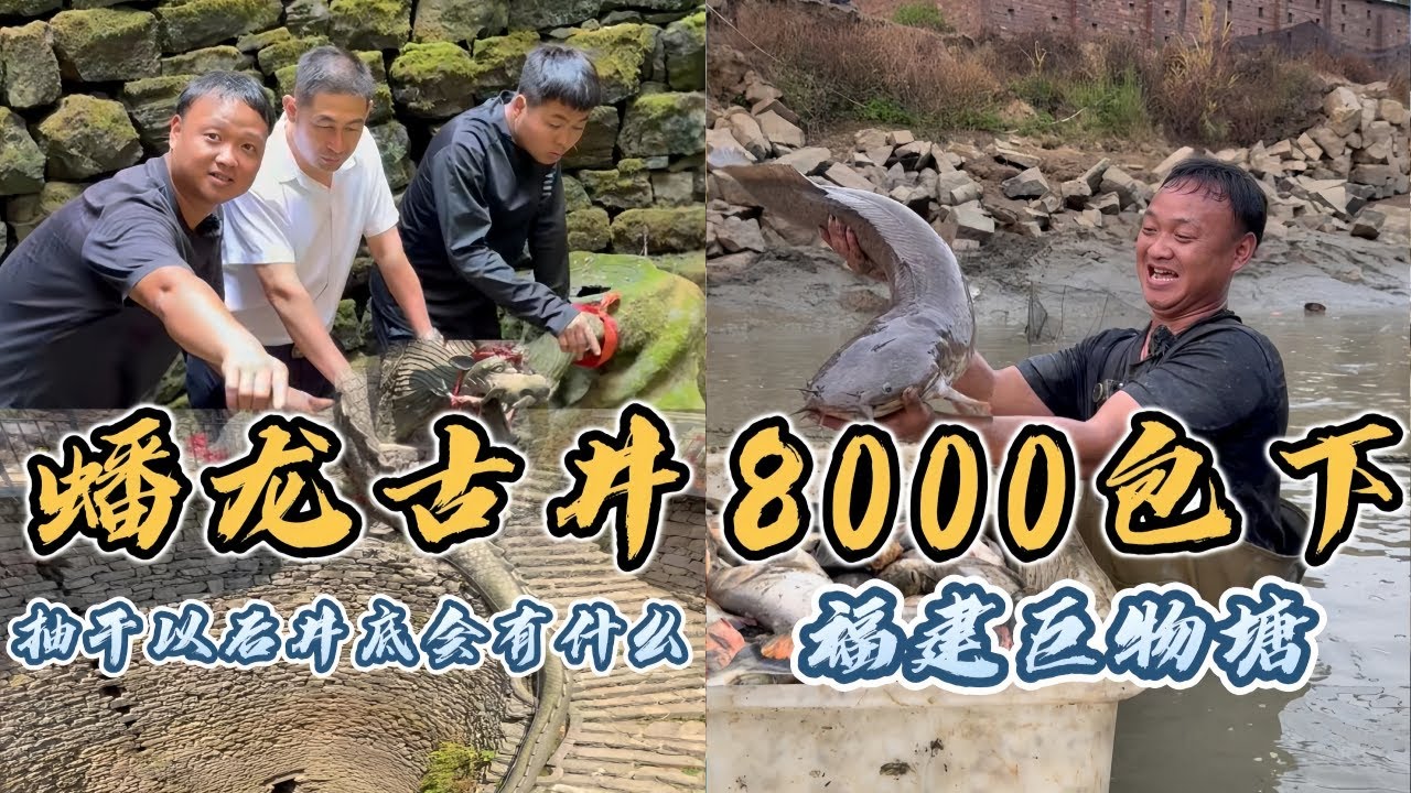 大表哥来到好客山东帮忙清理蟠龙古井，井底里面的到底会有什么？｜花8000包下特殊运动员的巨物塘，最后到底是亏还是赚？