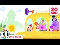 Wheels on the bus in the farm  more farm songs   songs for kids  lingokids