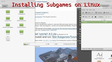 Minetest How To - Installing Subgames - Linux