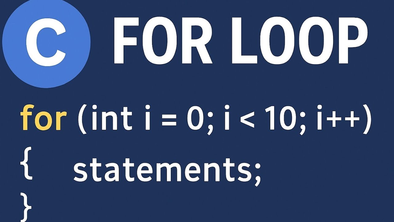 For loop in C Programming - YouTube