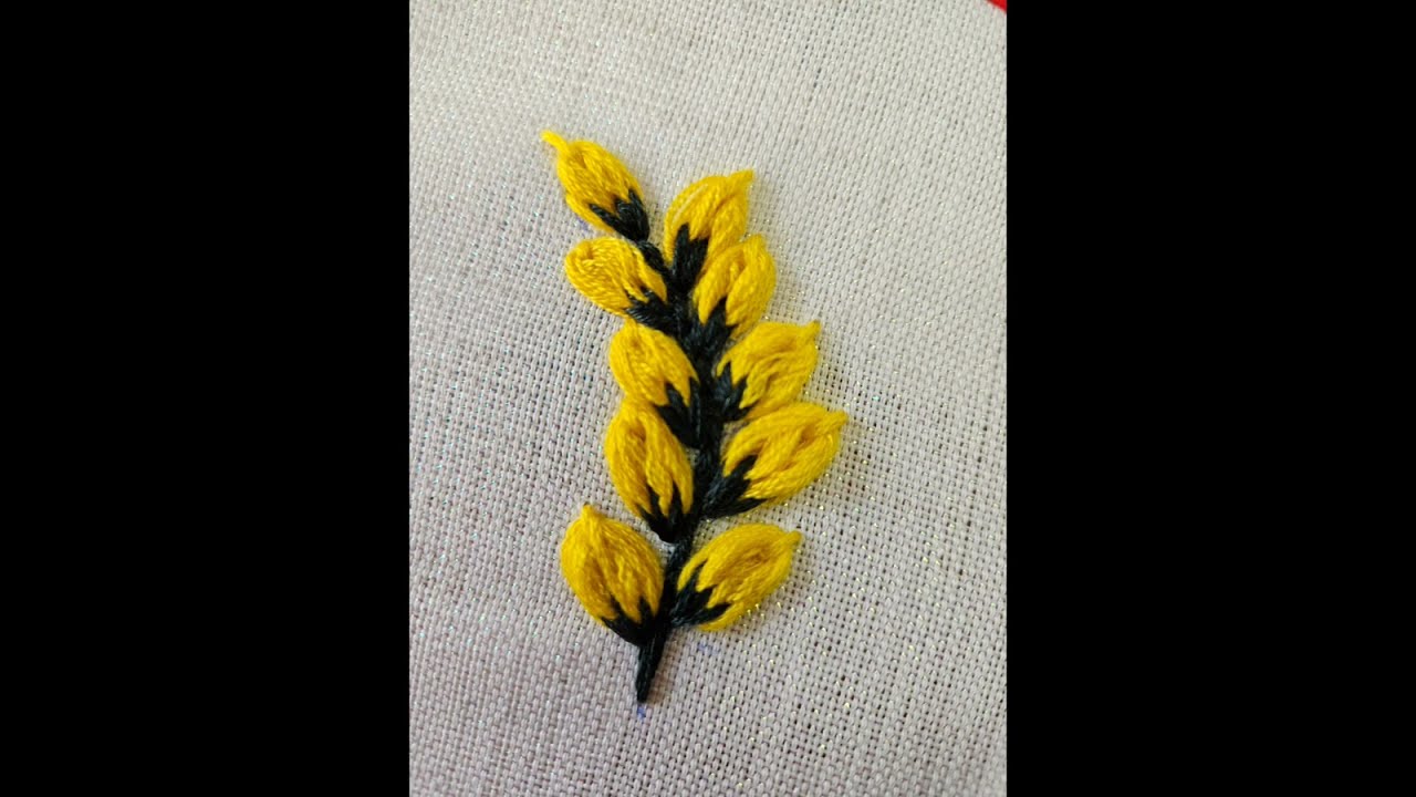 El nakışı çiçek hand embroidery flower #hobby #embroidery #handbroidery 🧵🪡💐