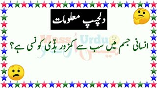 جنرل نالج سوالات و جوابات | Islamic General Knowledge | Sawal Jawab in Urdu | Urdu Quiz