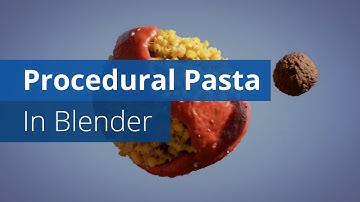Procedural Pasta with Geometrynodes in Blender  | Blender Tutorial