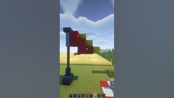 Small But Cool Flag in Minecraft! #shorts