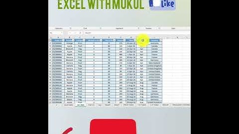 @ExcelWithMukul  excel short #excelshort