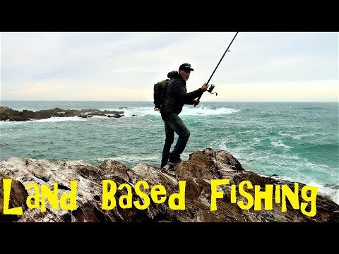 Fishing off the rocks in the Chatham's - YouTube