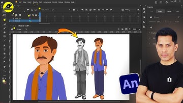 How To Create Cartoon Character For YouTube Animated Video | Graphic Design | @LearnAnimationHindi
