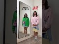 😱 ZARA vs H&M Outfit Style Battle Challenge #shorts
