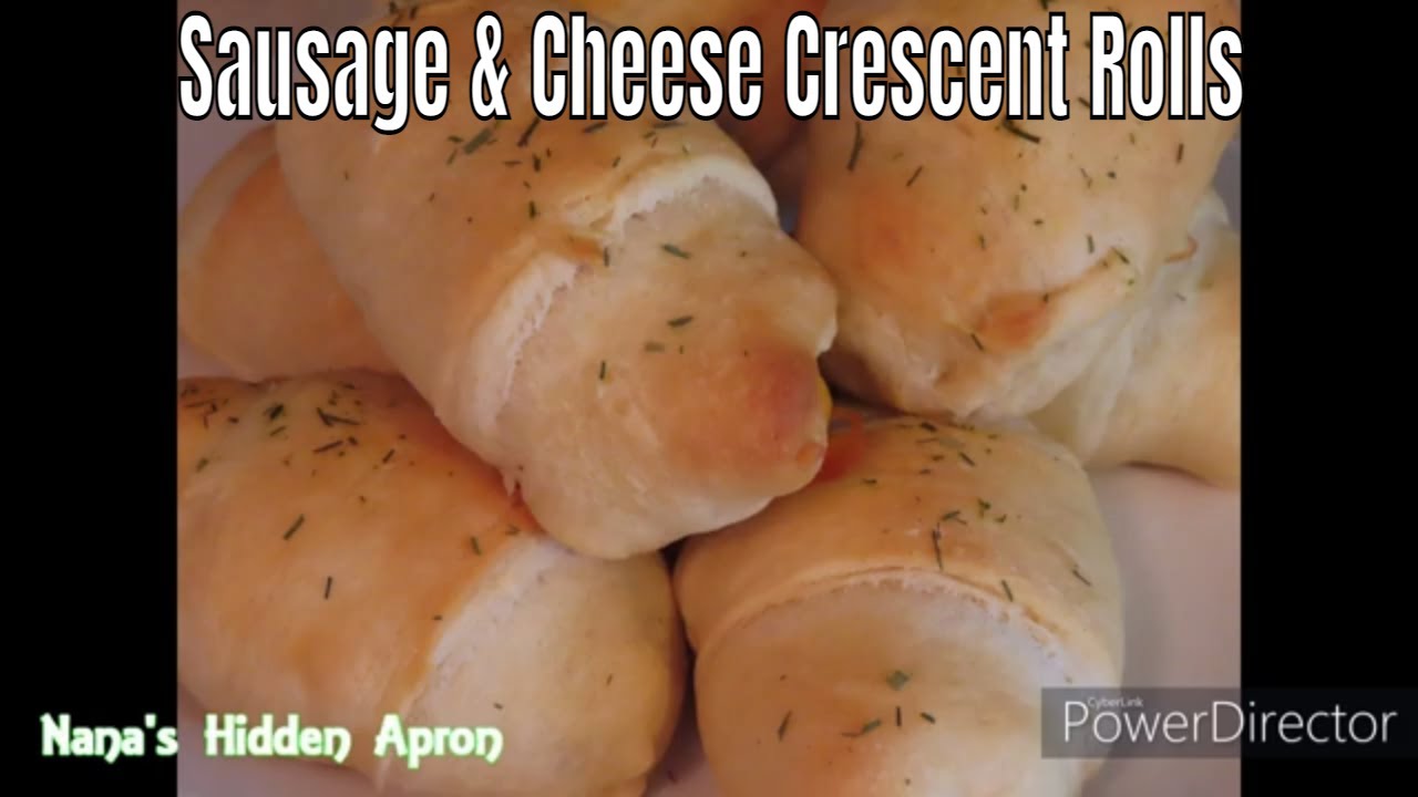 Sausage and Cheese Crescent Rolls 3 Ingredient recipe YouTube
