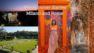 The Summer diaries - Milano and Rome | solo travel vlog | 