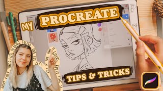 PROCREATE Tips &amp; Tricks | How I Draw Faster and Smarter | 60 % of the time it works every time | 👽