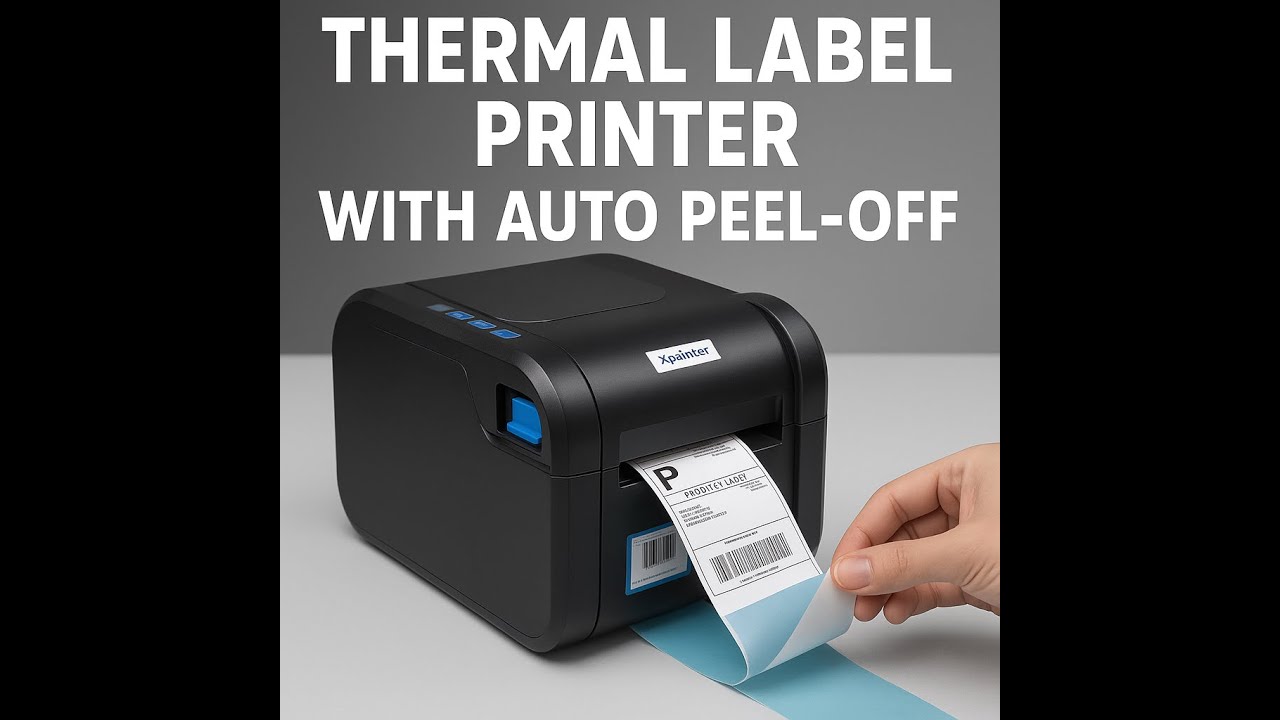 Thermal Label Printer with Auto Peel-Off – Boost Your Shipping Speed! # ...