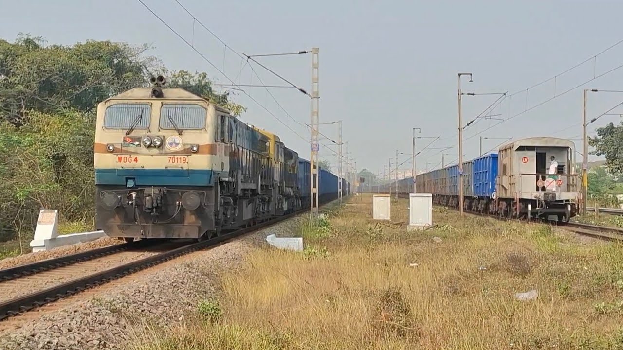[16 IN 1] SIMHACHALAM - PENDURTI SECTION FREIGHT TRAINS + DURG VB +  BOKARO  PATNA+ CHENNAI MAIL 