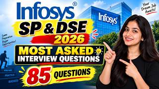 Infosys SP & DSE Interview 2026 | 85 Most Asked Interview Questions