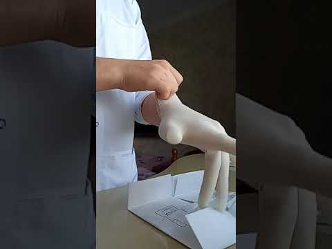 Стерильді қолғапты кию