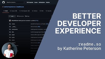 Improve the developer experience with Readme.so by Katherine Peterson