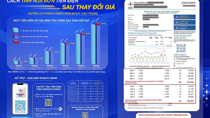 Cách in hóa đơn tiền điện mien nam