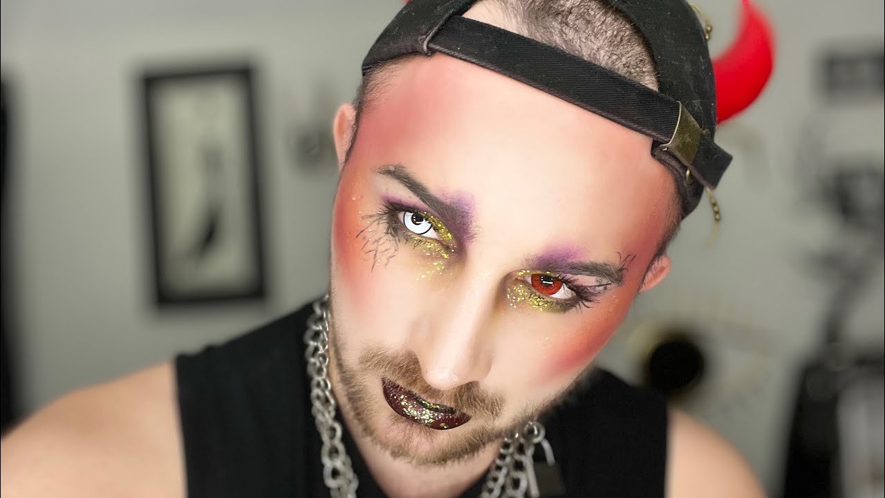 Hot Demon makeup tutorial - Last Minute Costume ideas - YouTube
