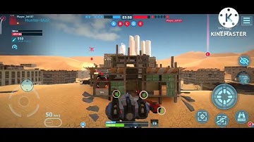 Robot Warfare : 1v2 battle, beacon control n maneuvers demo.