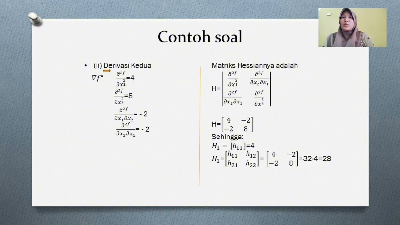 OPTIMASI NLP TANPA KENDALA KASUS MULTIVARIABLE