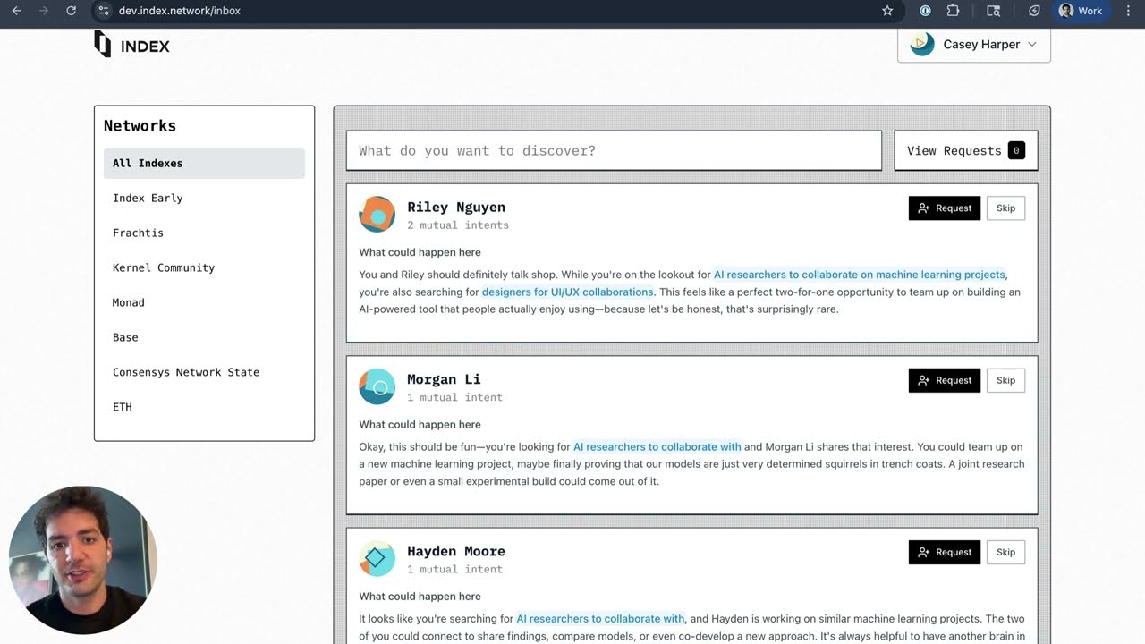 Index Network for Communities