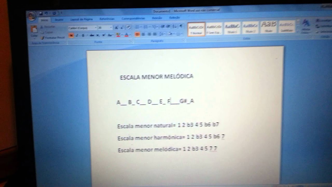 Escalas Menor melódica Parte 6/6. YouTube