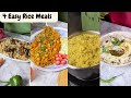 Jab time kam ho aur bhook zyada ho… ye 4 quick rice recipes try karo! #recipe #cooking #rice #food
