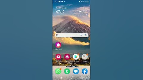 How to split screen in Samsung galaxy A10