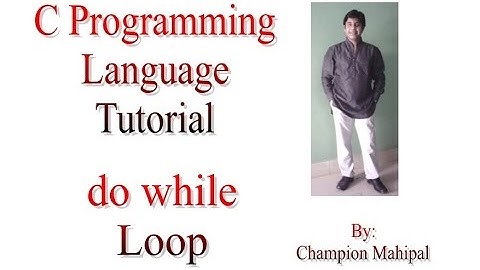 C Programming Language Tutorial 24 do while Loop