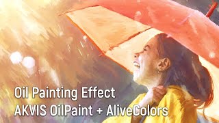 How to Transform a Photo into an Oil Painting (AKVIS OilPaint + AliveColors Tutorial) screenshot 4