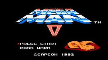 Mega Man 5 Opening Narration and Title Screen (NES)