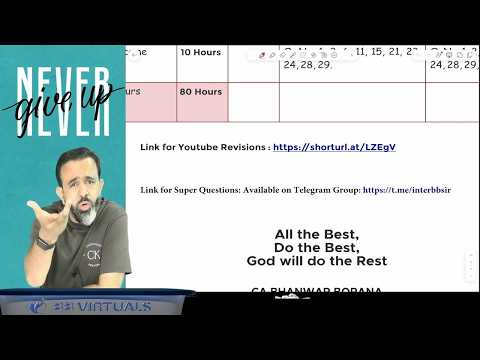 CA INTER 75 days Plan and Motivation for September 26 Exams l CA Bhanwar Borana CA Bhanwar Borana