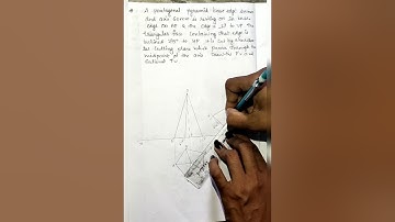 Section of pentagonal pyramid