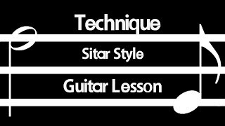 sitar style guitar lesson