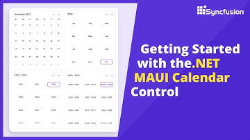 Getting Started with the .NET MAUI Calendar Control