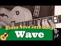 Bossa nova jazz guitar  wave  developing improvisation based on tonal center