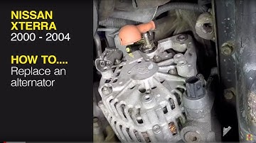 Replace the alternator on a Nissan Xterra (00-04), Pathfinder (96-04) or Frontier pick-up (98-04)