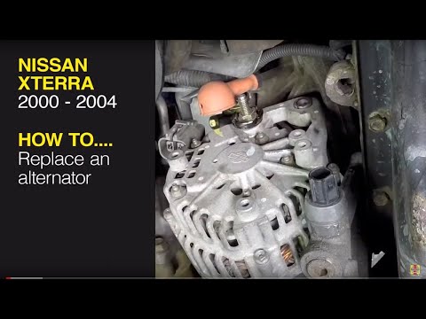 Replace the alternator on a Nissan Xterra (00-04), Pathfinder (96-04) or Frontier pick-up (98-04)