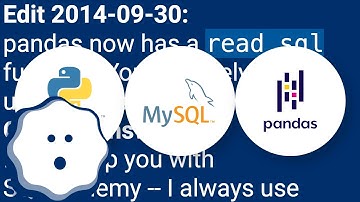 How to convert SQL Query result to PANDAS Data Structure?