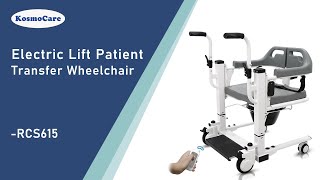 KosmoCare Patient Lift & Transfer Power Wheelchair  - Features (RCS615) - 2022