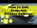 How To Change Your Settings On Snapchat How To Change Your Settings On Snapchat