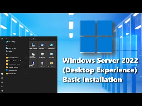 Windows Server 2022 (Desktop Experience) Basic Installation