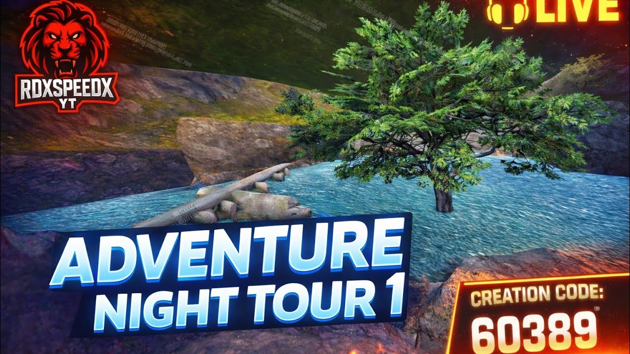 Bgmi wow Parkour map code 60389 |ADVENTURE NIGHT TOUR 1 |