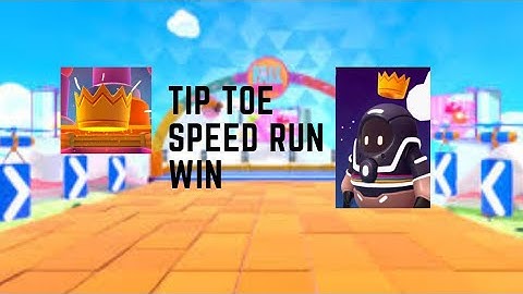 Fall guys Tip Toe speedrun win