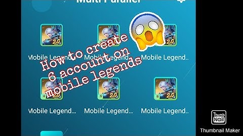How to create multiple accounts on mobile legends|Free|100% legit