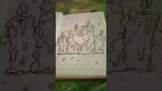 candle drawing and very super