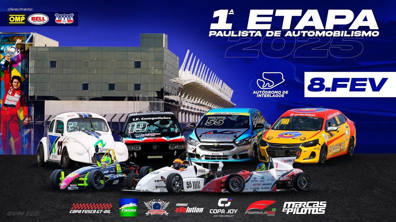 1ª ETAPA do Paulista de Automobilismo 2025 - Autódromo de Interlagos (SÁBADO - 08/02/2025)